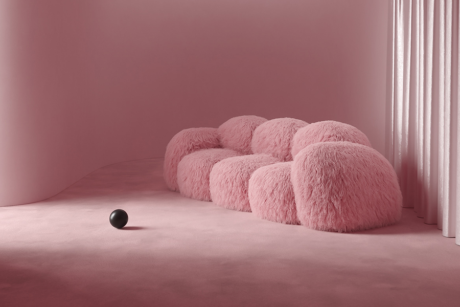 plush comfy couch